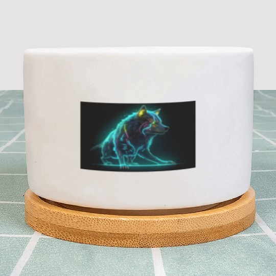 Neon Moon Wolf Plant Pots