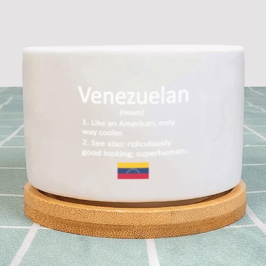 Proud Venezuelan Definition Venezuela Flag Venezue Plant Pots