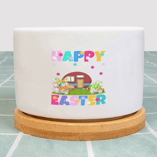 Camper Van Happy Easter Camper Van Easter Sunday Plant Pots