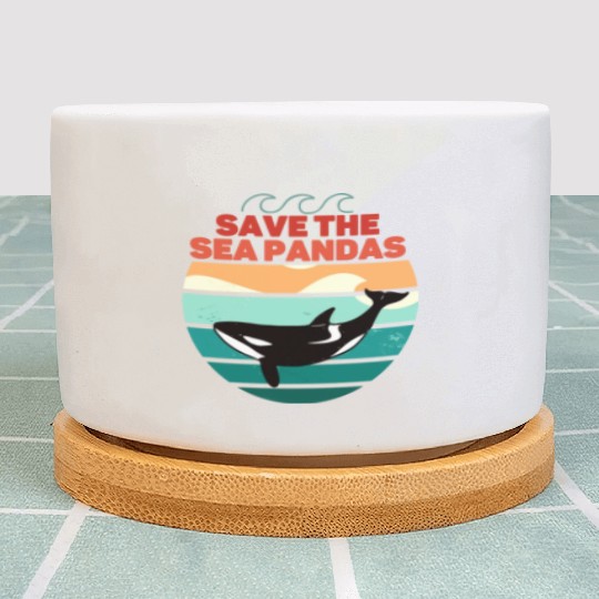 Rescue Killer Whale Orcas Save The Sea Pandas Plant Pots