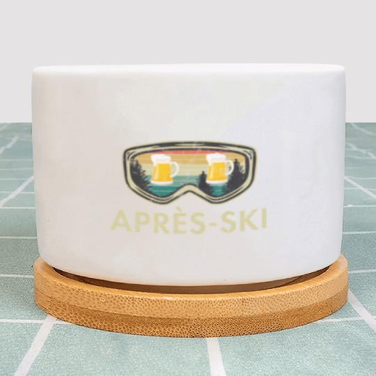 Aprã¨S i Beer iing Snowboard ier Mountains Plant Pots