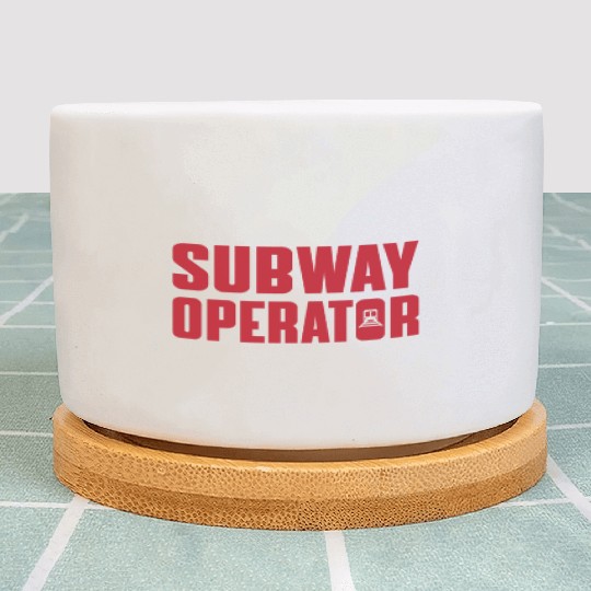 Great Subway Operator Apparel Subway Train Driver Plant Pots