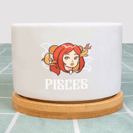Pisces Horoscope Astrology Tarot Card Star Sign Plant Pots