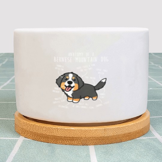 Bernese Mountain Dog Anatomy Plant Pots