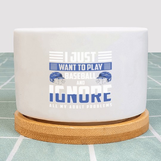 Baseball Pitcher America Baseballer Plant Pots