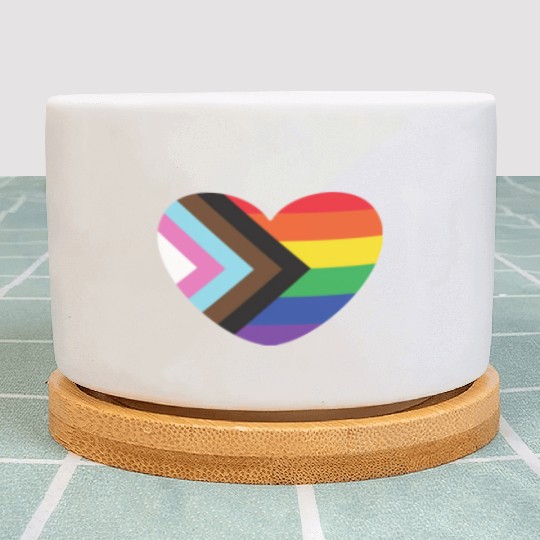 Pride Rainbow Heart Plant Pots
