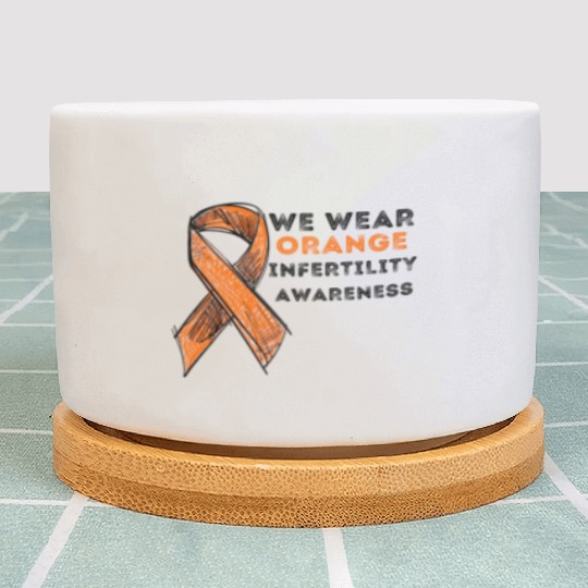 We Wear Orange Infertility Awareness Plant Pots