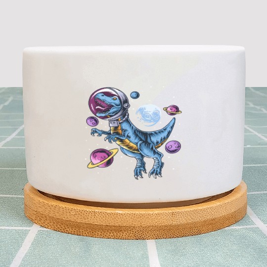 Dinosaur Astronauts Science Fiction Science Plant Pots