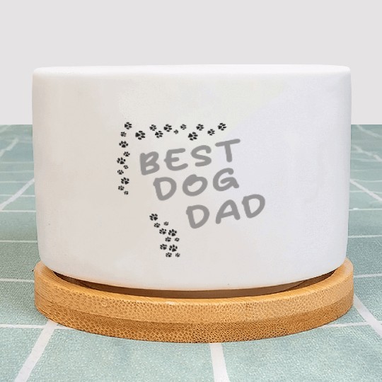 BEST DOG DAD Plant Pots