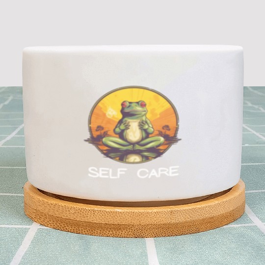 Yoga Meditation Meditate and Elevate Self Care Plant Pots