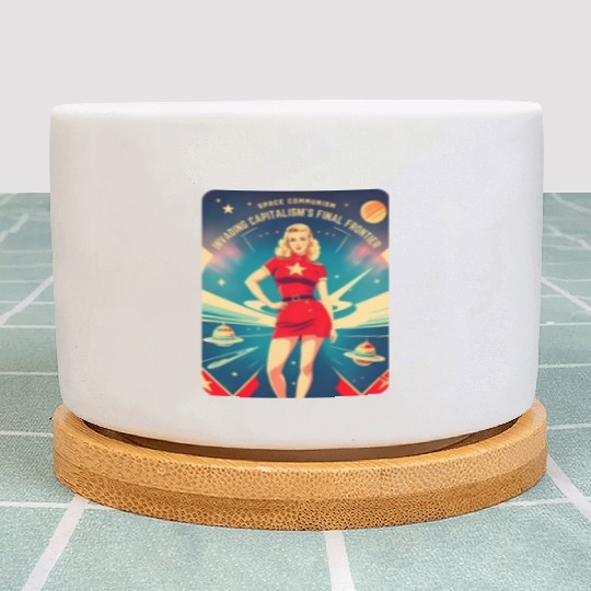 Funny Retro Cold War Soviet Communism USSR Humor Plant Pots