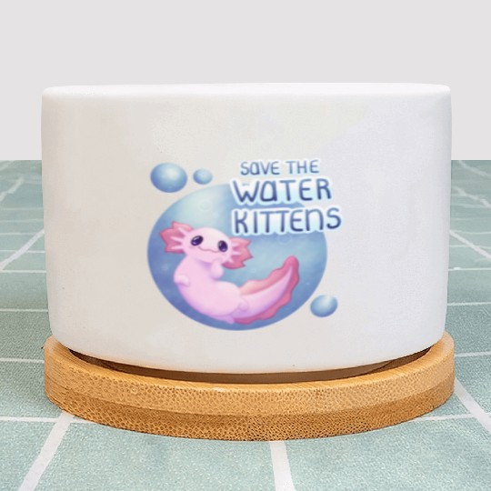 Save the Water Kittens Plant Pots