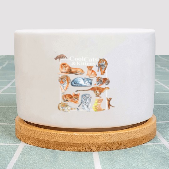 Cats And Kittens Tiger Lion Leopard Felines Plant Pots