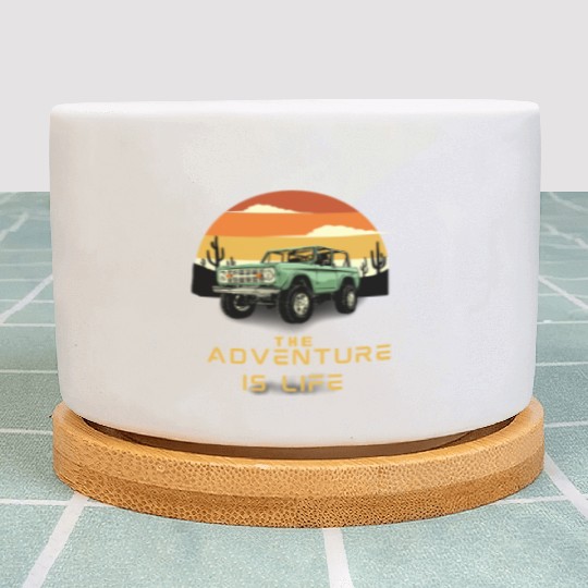 The adventure is life . Plant Pots