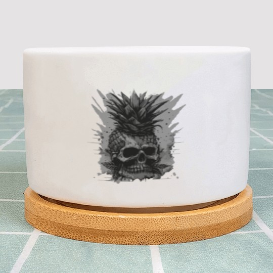 scary pineapple punk Plant Pots