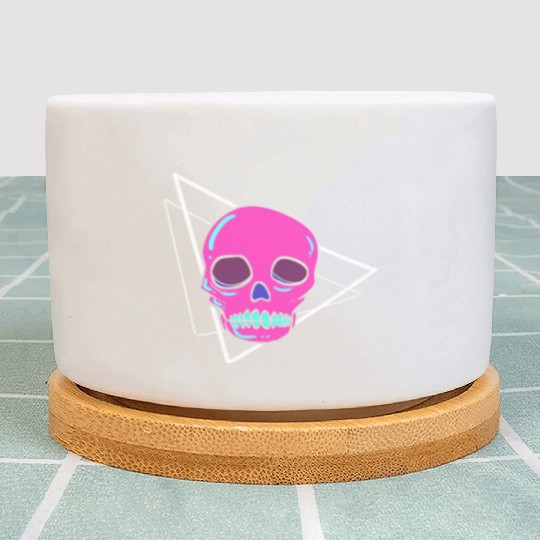 Dead Inside Skull Artist Gift Plant Pots