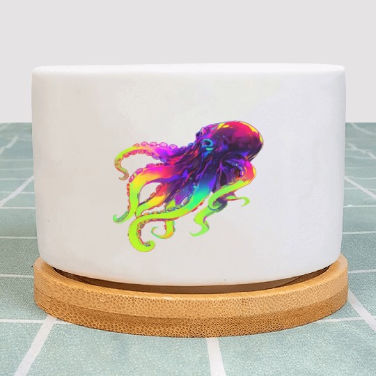 Neon Octopus Plant Pots