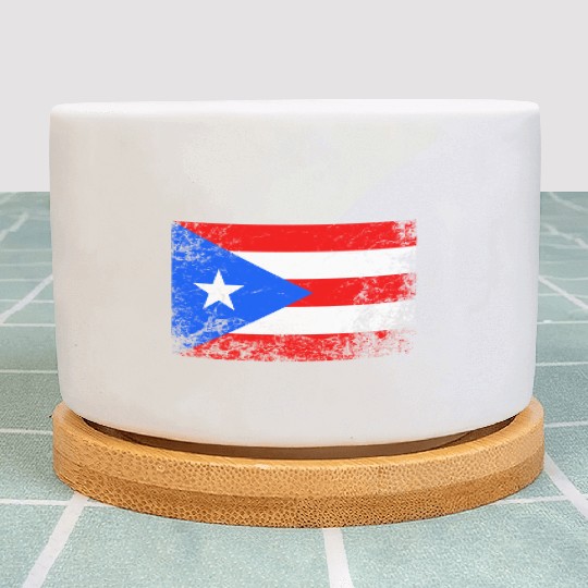 Puerto Rico National Flag Plant Pots