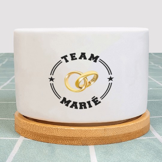 TEAM MARIE College Round Plant Pots