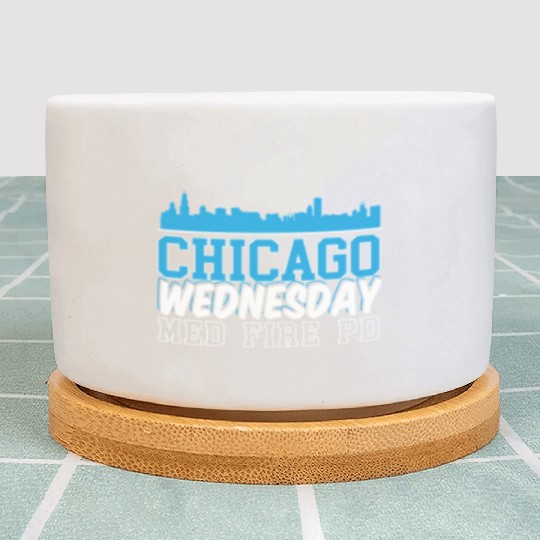 Chicago Wednesday Med Fire Pd Chicago Skyline Plant Pots
