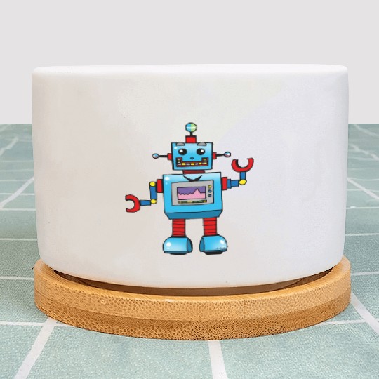 Fun Robot Toy Plant Pots