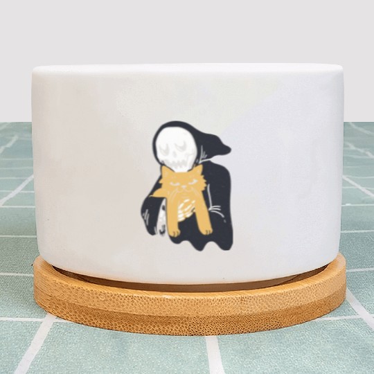 The grim reaper loves cat Plant Pots