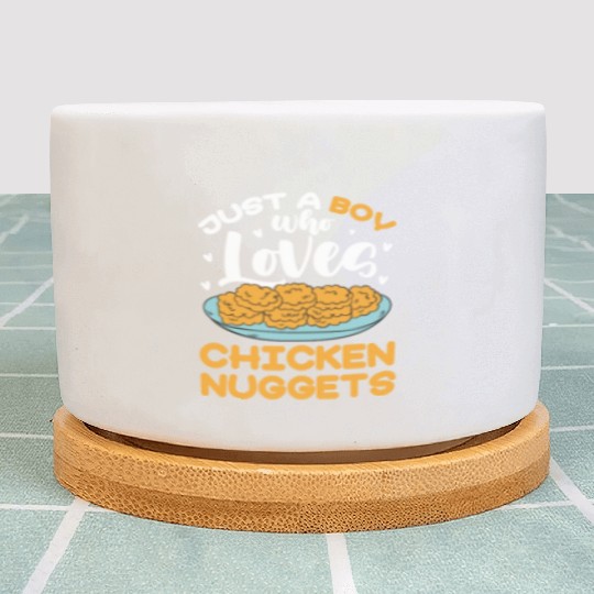 Just A Boy Who Loves Chicken Nuggets Plant Pots
