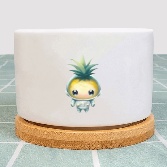 Kawaii astronauts pineapple Plant Pots