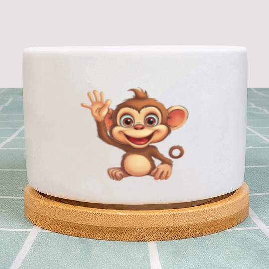 Cute Monkey for Kids for a Kid Plant Pots