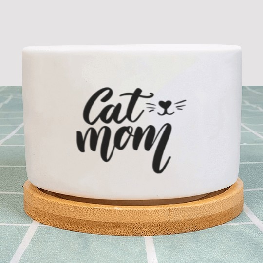 Cat Mom Plant Pots