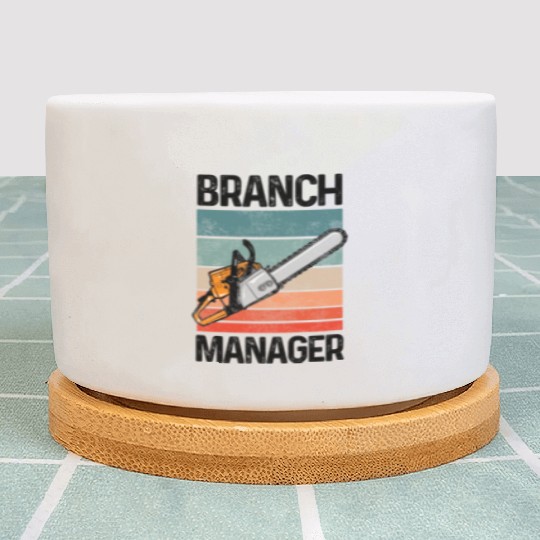 Branch Manager Meme Chainsaw Profession Manager Plant Pots