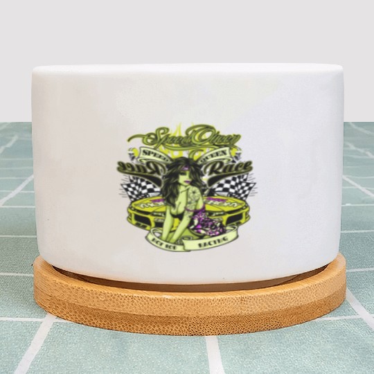 Speed Queen - Hot Rod Racing Plant Pots
