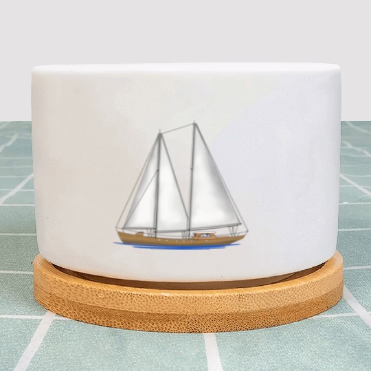 Sailing Key Largo Florida Keys Beach Sunset Plant Pots