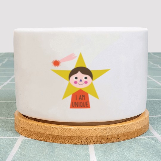 I Am Unique Words Of Affirmation Birthday Plant Pots