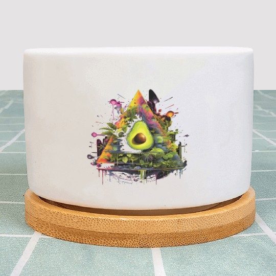 Avocado Triangle Plant Pots