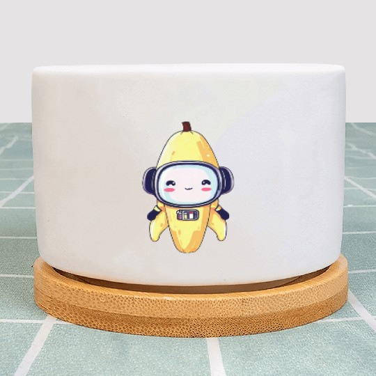 Kawaii Banana - Cyborg, Robot, Astronaut, Plant Pots