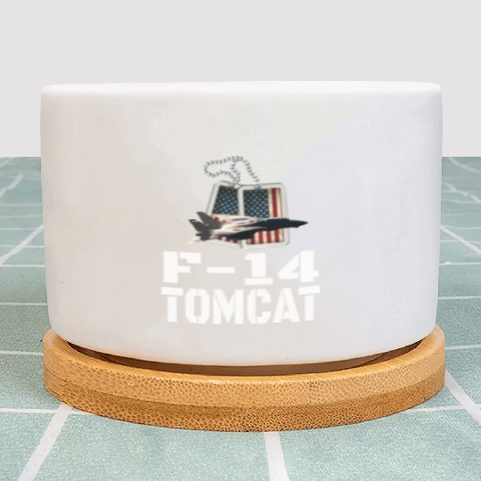 F 14 Tomcat US Flag Plant Pots