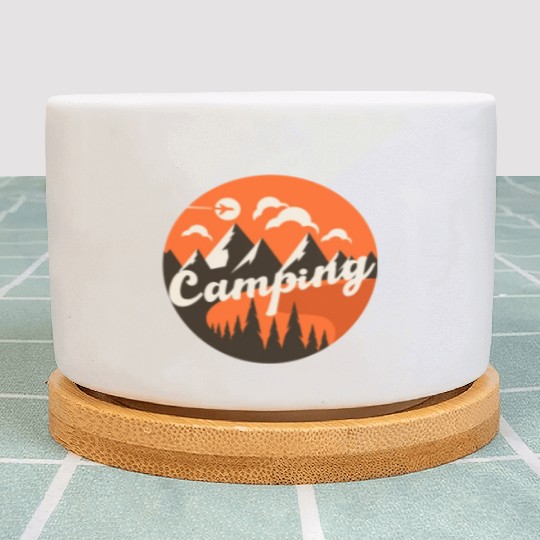 Happy Camper Camping Plant Pots