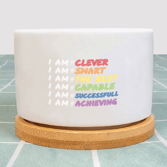 Daily Motivational Affirmation Self Love Quote Plant Pots