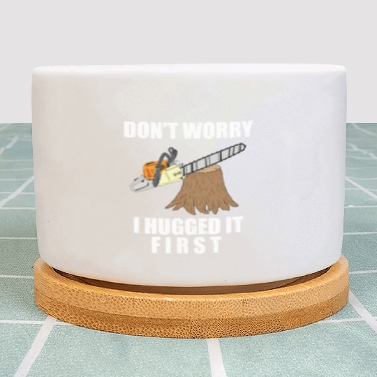 Lumberjack Chainsaw Logging Arborist Plant Pots