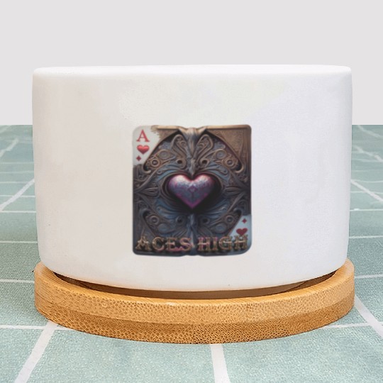Aces High - Artistic Playing Card for Card Game En Plant Pots