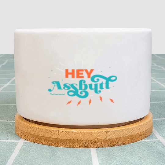 Supernatural Hey Assbutt Typography Plant Pots