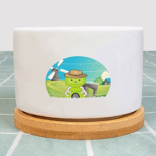 Robot Farmer Plant Pots