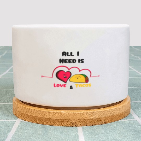 Love Tacos Plant Pots