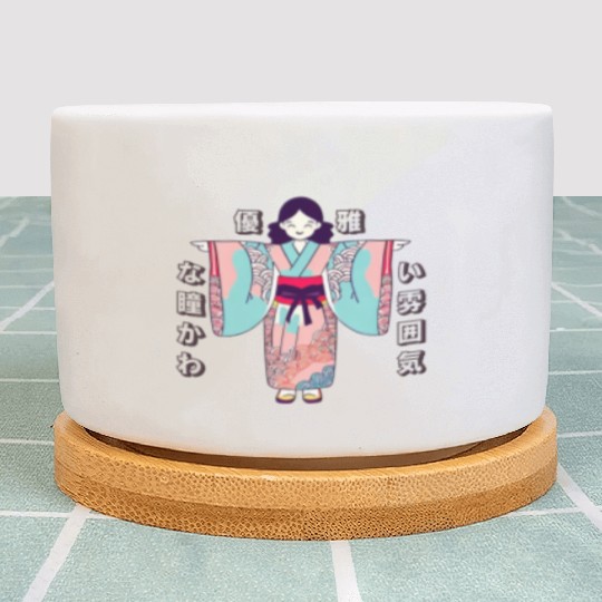 Kimono Kawaii Adorable Plant Pots
