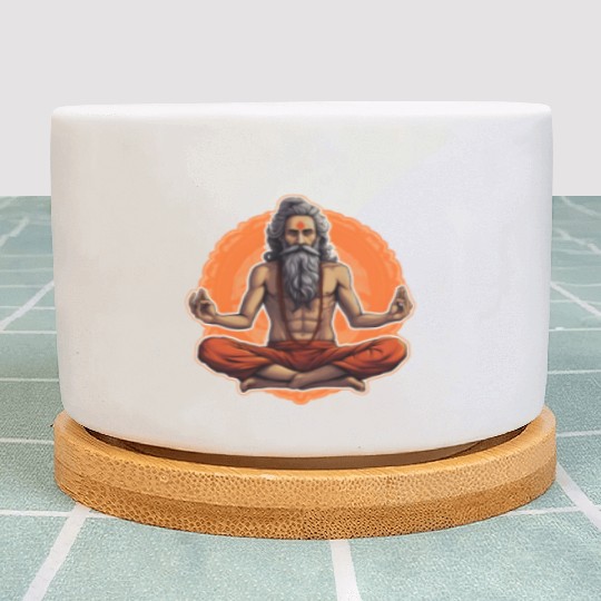 Guru Spirituality Yoga Plant Pots