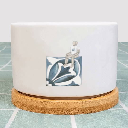 Waiting for Life, Wearing a White T Plant Pots