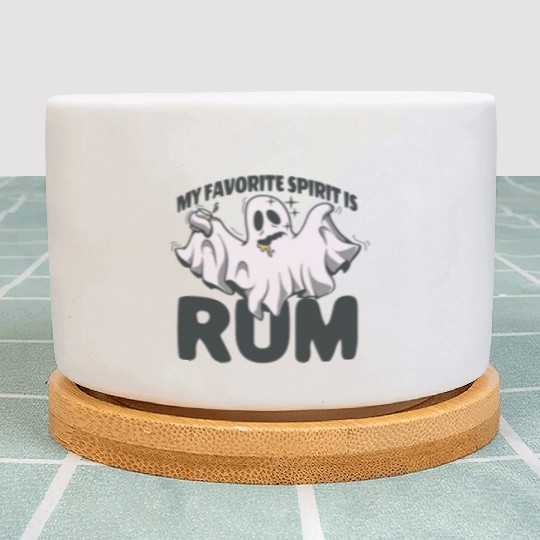 My Favorite Spirit Is Rum Halloween Rum Ghost Plant Pots