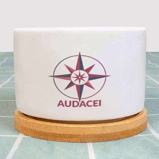 Courageous Evolution: Audacei Color Logo Plant Pots