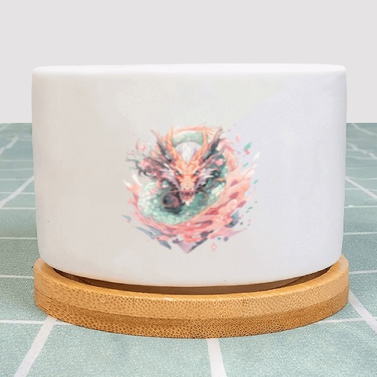 Adorable Crystal Chinese Dragon Plant Pots